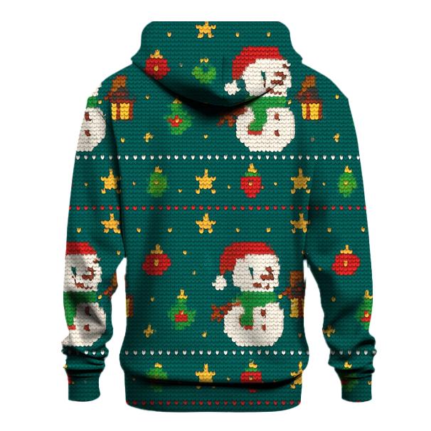 Snowman Lantern Parade Design graphic hoodies