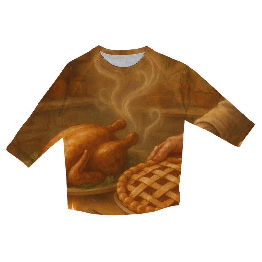Grandmas Kitchen Pie Magic fashion 3/4 sleeve shirts