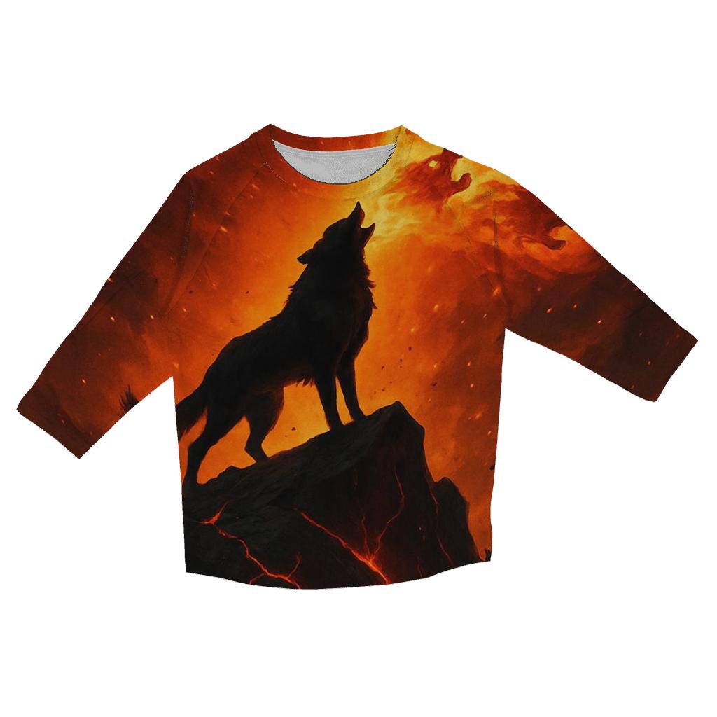 Volcanic Ember Howler stylish quarter sleeve tops