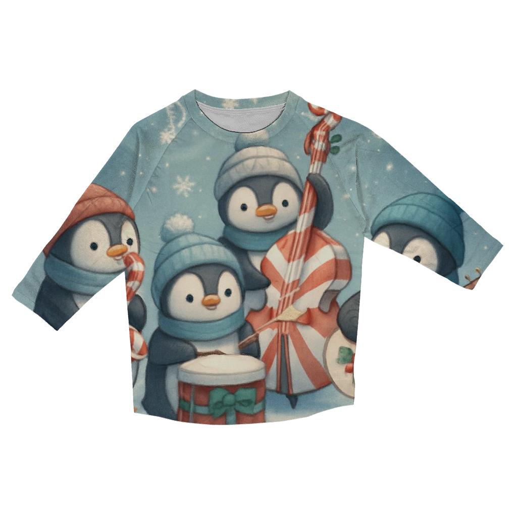 Polar Penguin Jazz Quartet personalized 3/4 sleeve tees