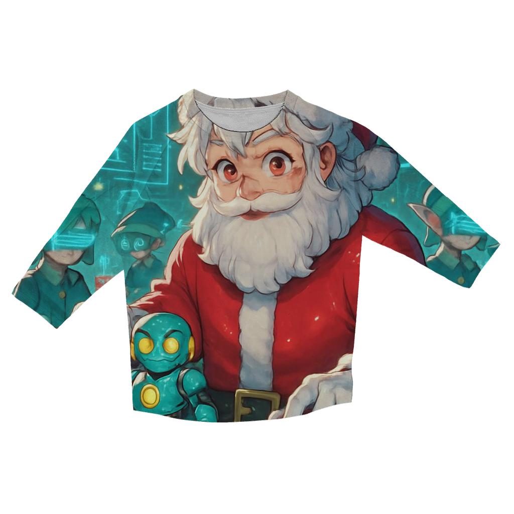 Santa Workshop Circuit Crafter printed three quarter sleeve shirts