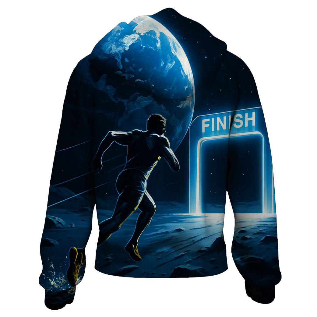 Lunar Marathon Finish Line lightweight hoodies