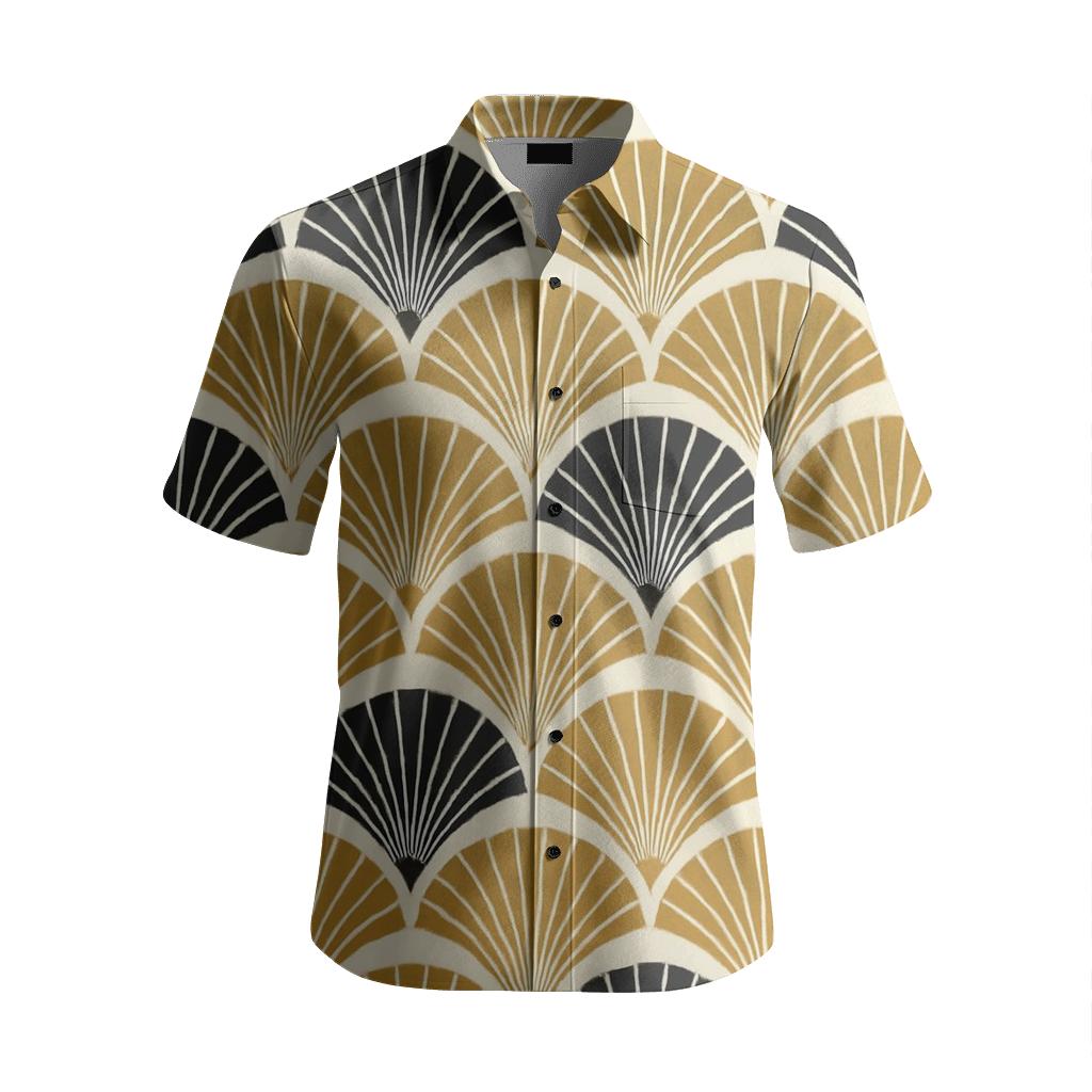 Deco Fan Shell Trellis unique embroidered patterns