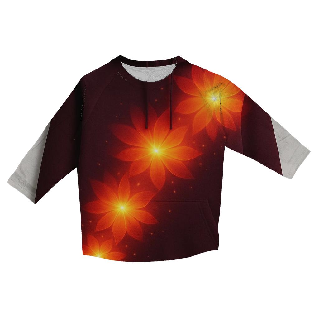 Solar Bloom Cascade personalized 3/4 sleeve tees