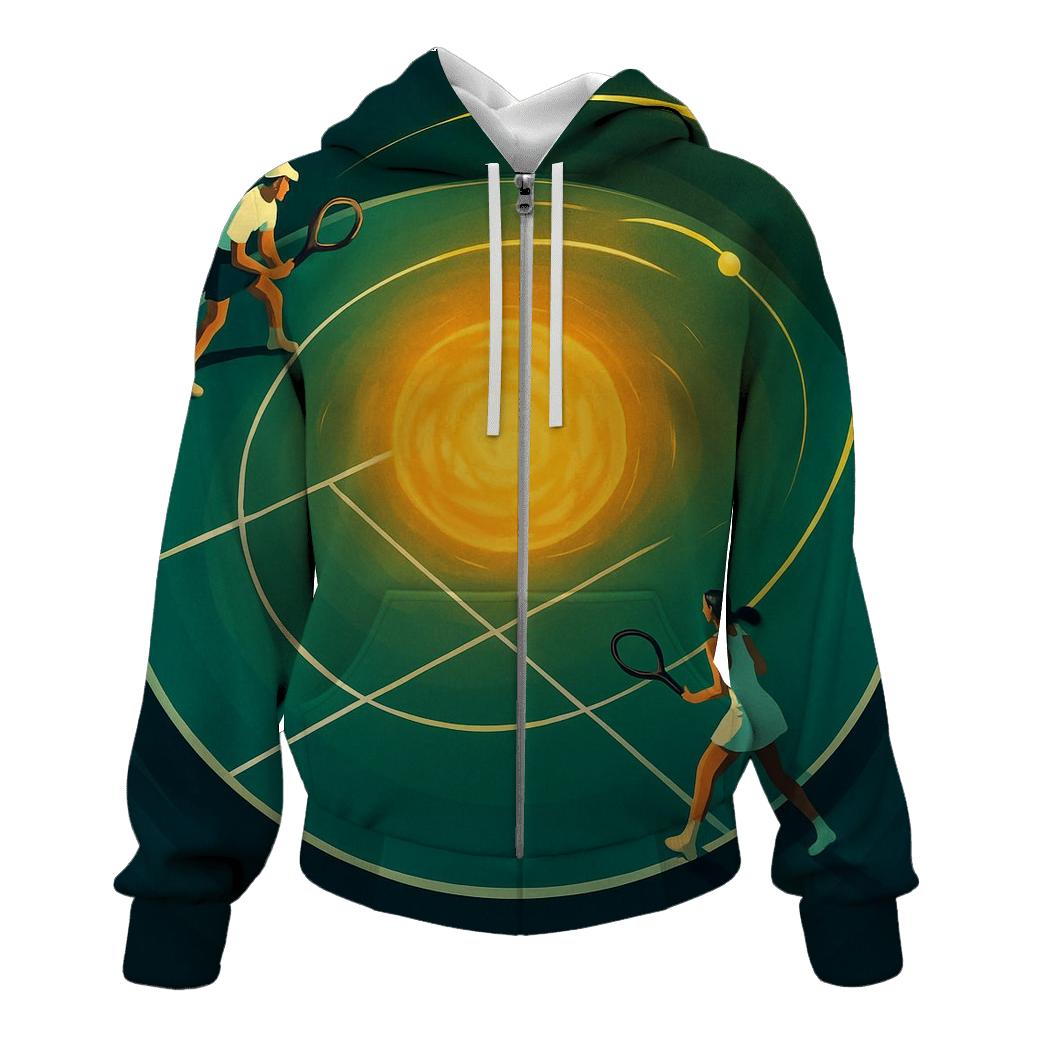 Cosmic Tennis Rally Orbit custom hoodies