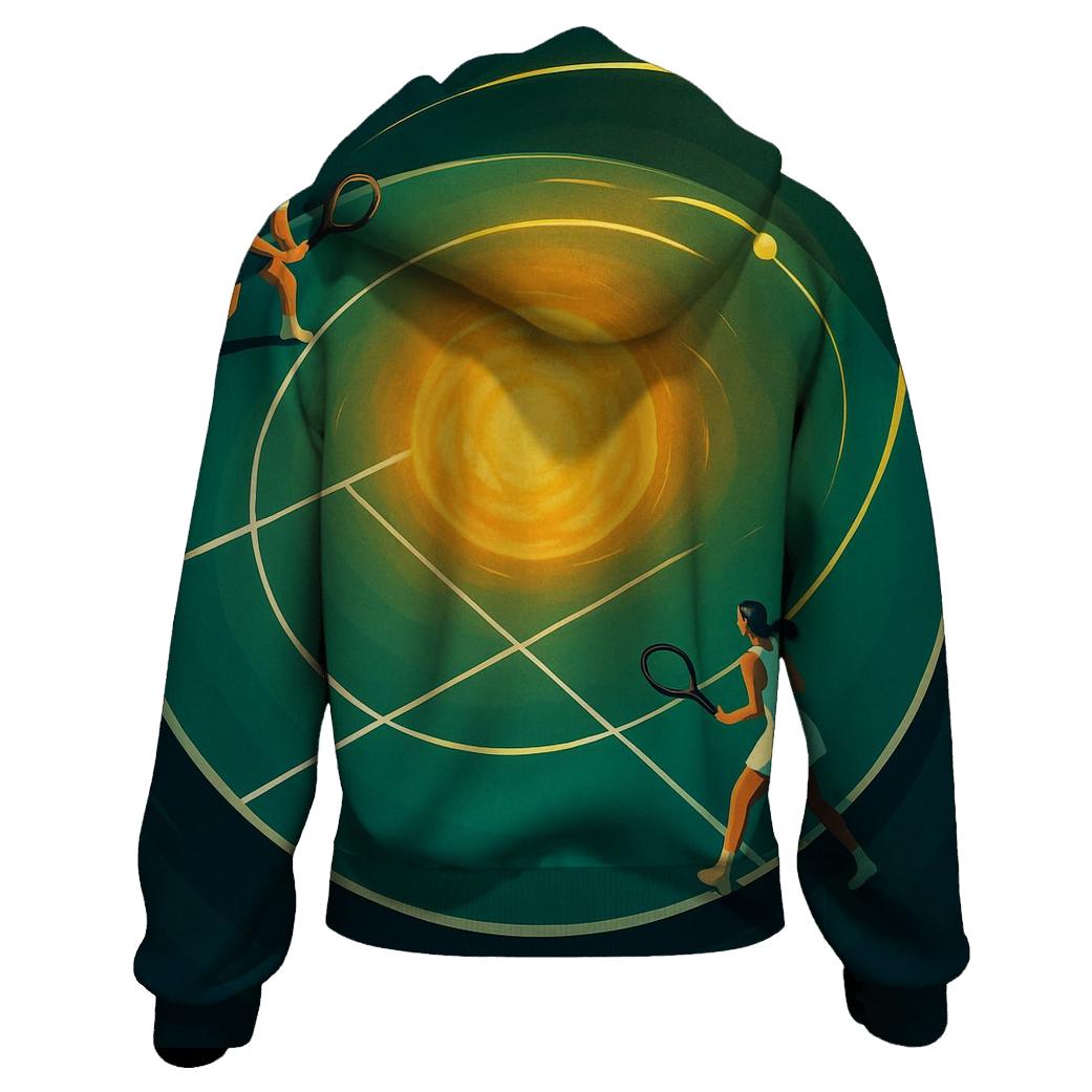 Cosmic Tennis Rally Orbit custom hoodies