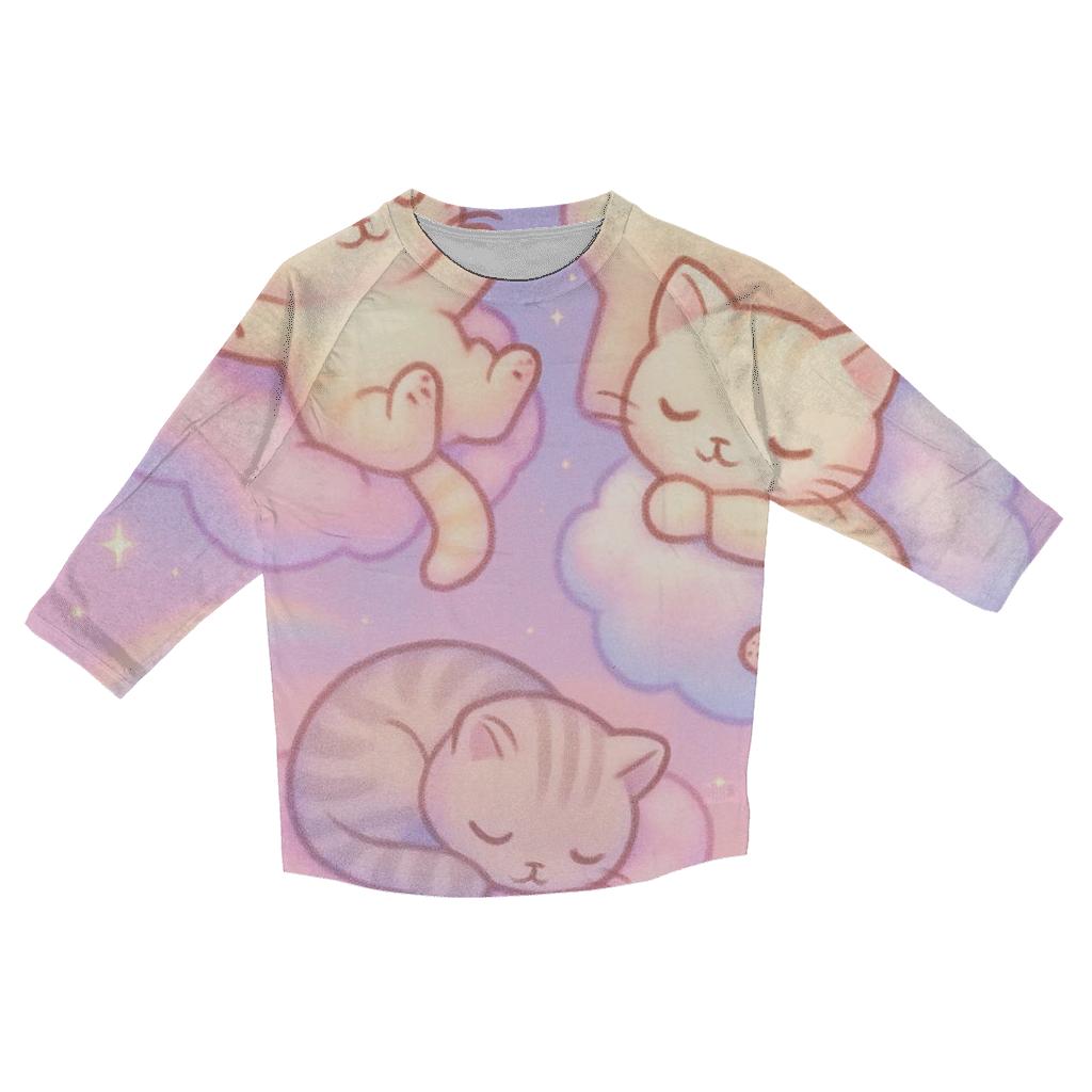 Cotton Candy Cloud Nappers fashion 3/4 sleeve shirts