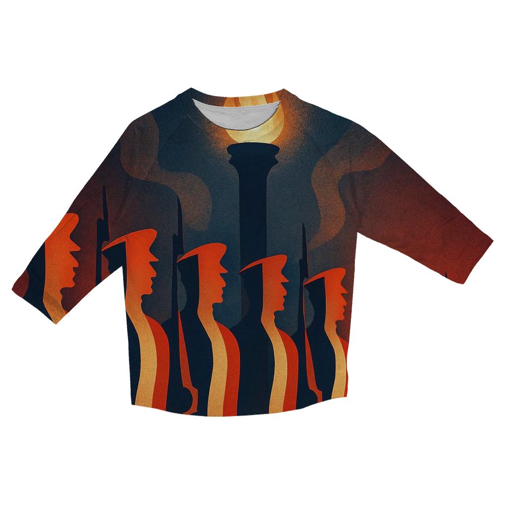 Honor Guard Flame Of Freedom stylish quarter sleeve tops