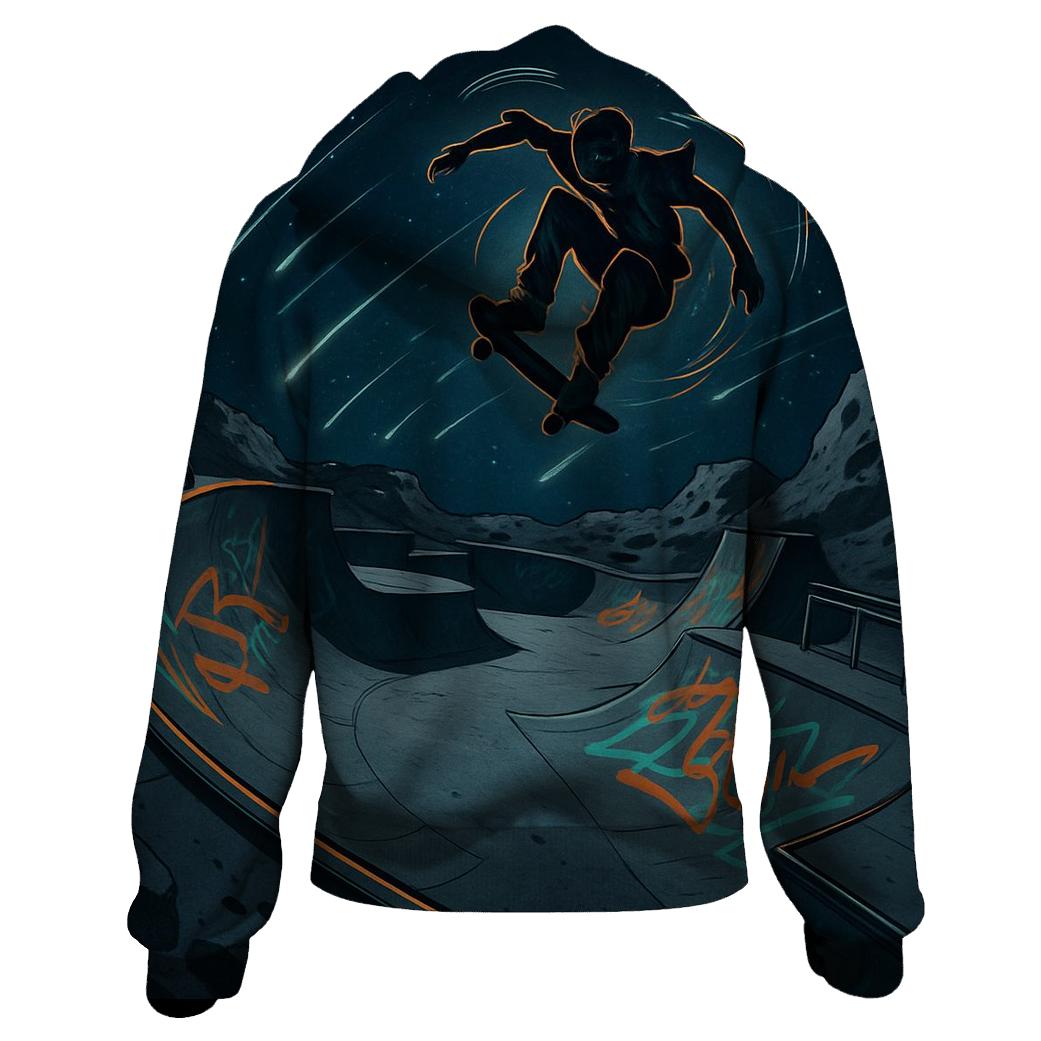 Meteor Shower Skate Park zip-up hoodies