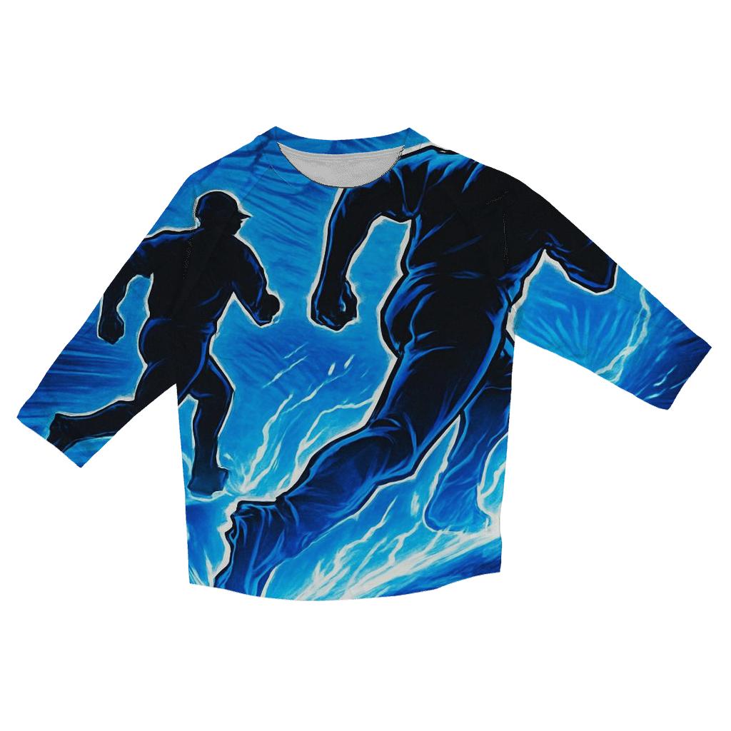 Electric Baseline Chase Blue Jays Fusion personalized 3/4 sleeve tees