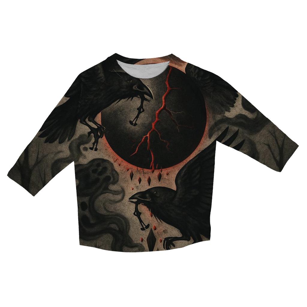 Ravens Of The Broken Eclipse stylish quarter sleeve tops