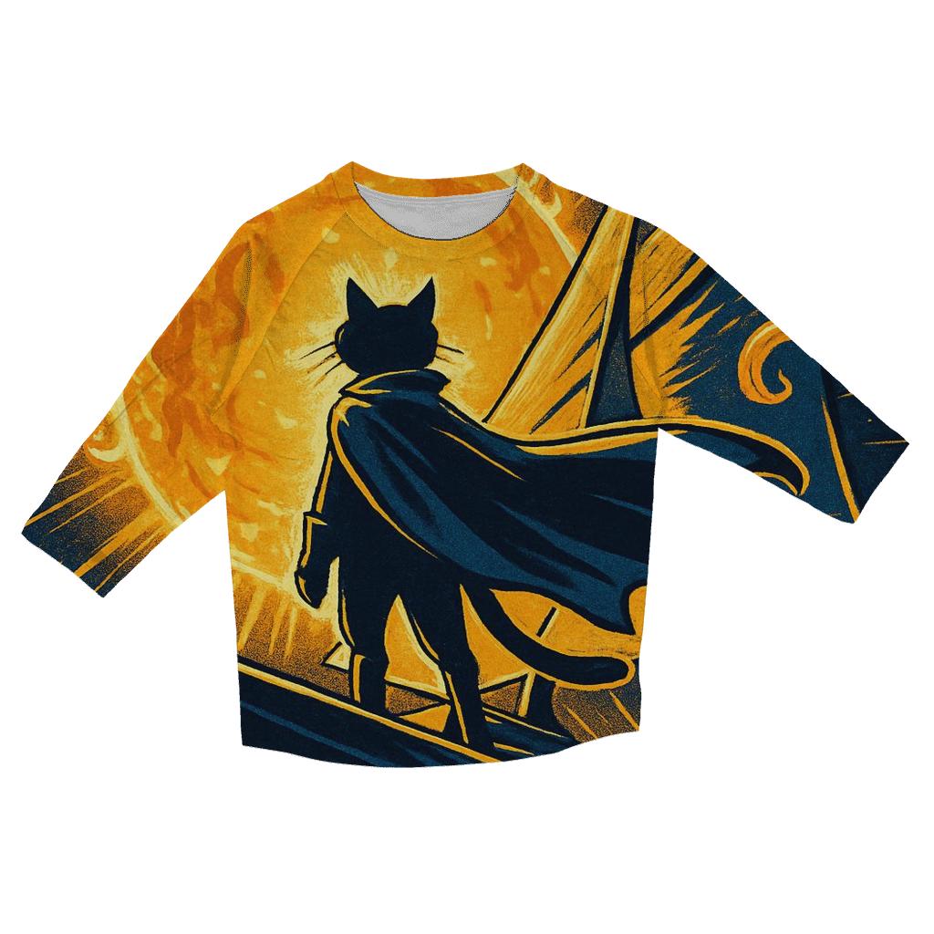 Solar Sail Navigator Cat designer 3/4 sleeve blouses