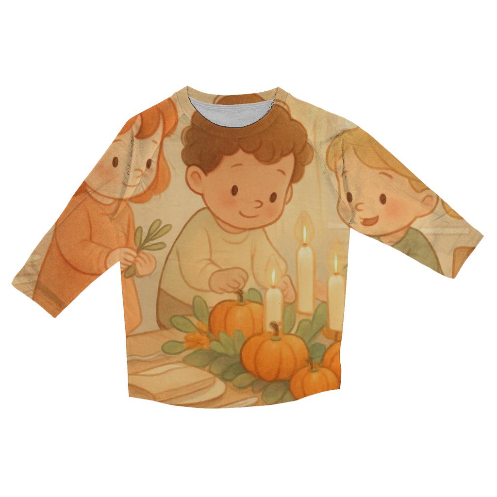 Little Pumpkins Table Helpers cotton quarter sleeve shirts