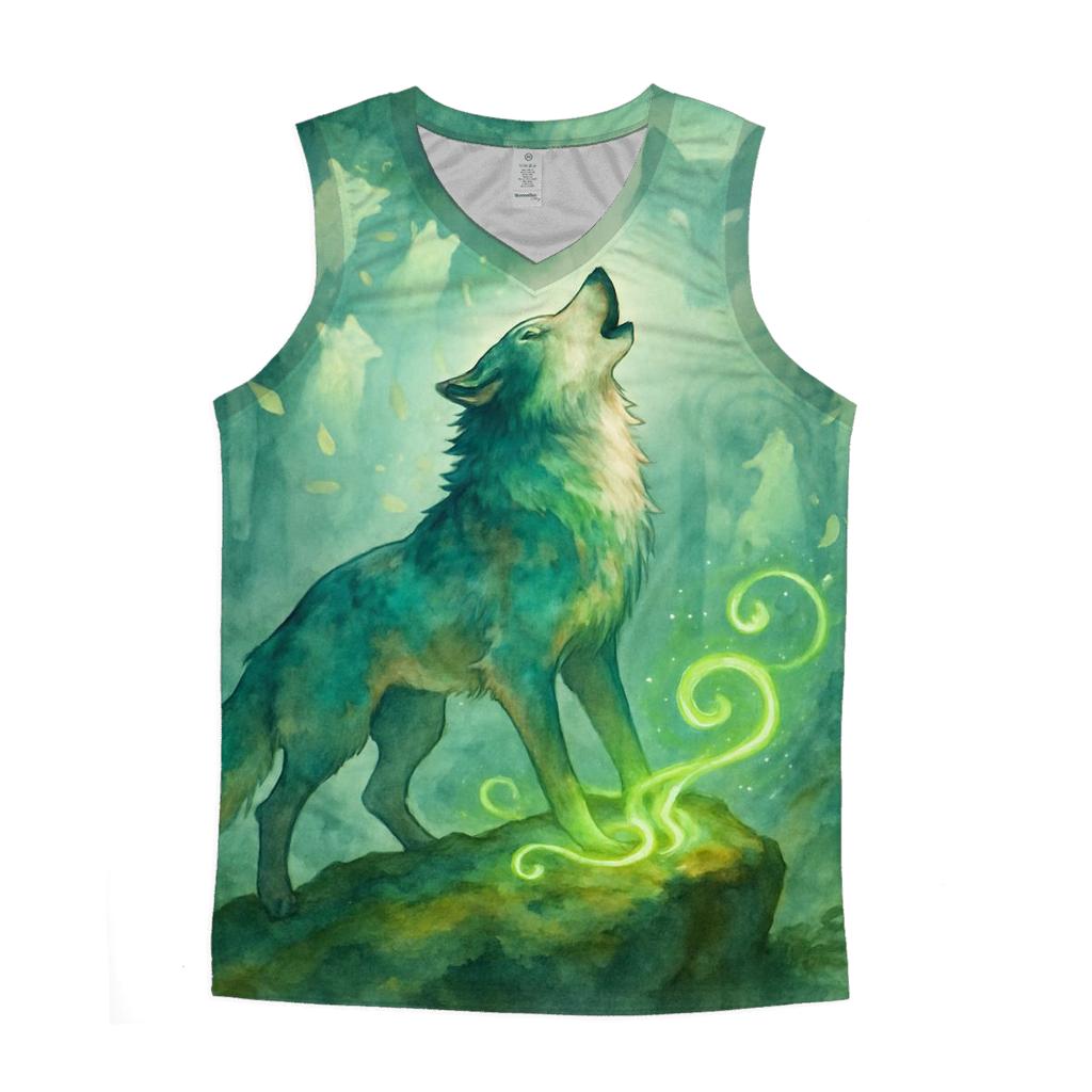 Forest Spirit Howl personalized athletic tanks