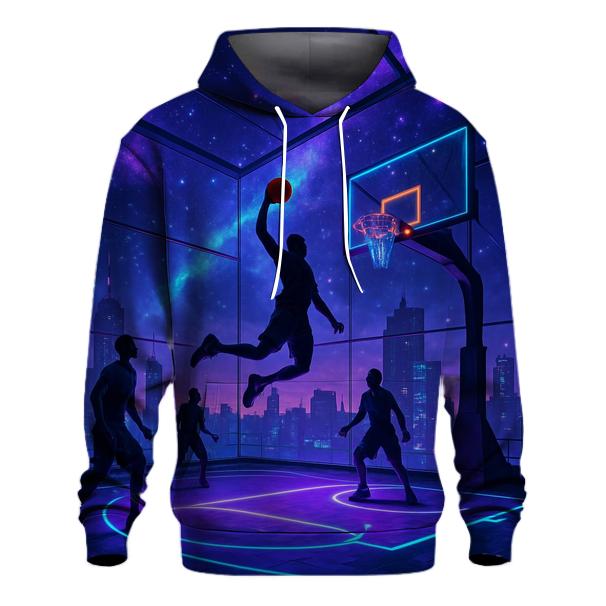 Starlight Street Basketball Court premium hoodies