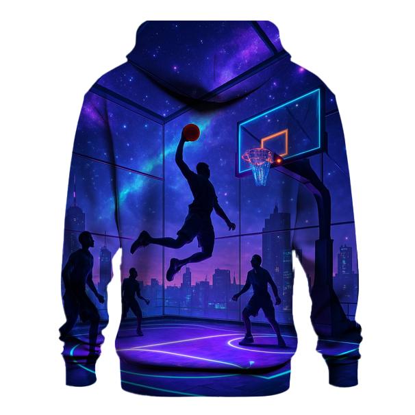 Starlight Street Basketball Court premium hoodies