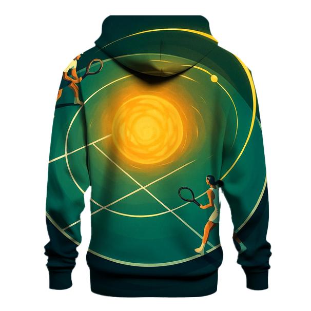 Cosmic Tennis Rally Orbit printed hoodies