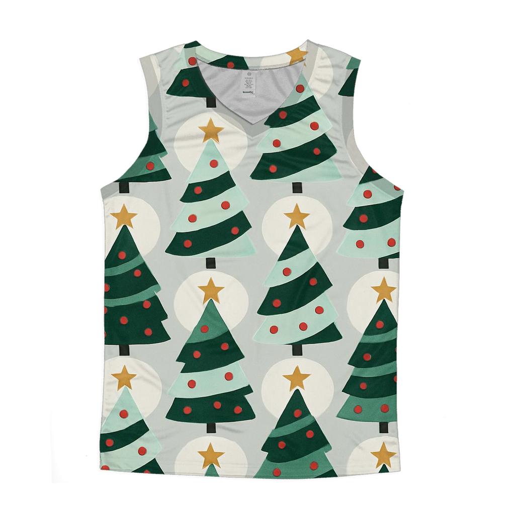 Christmas Tree Spiral Tessellation personalized athletic tanks