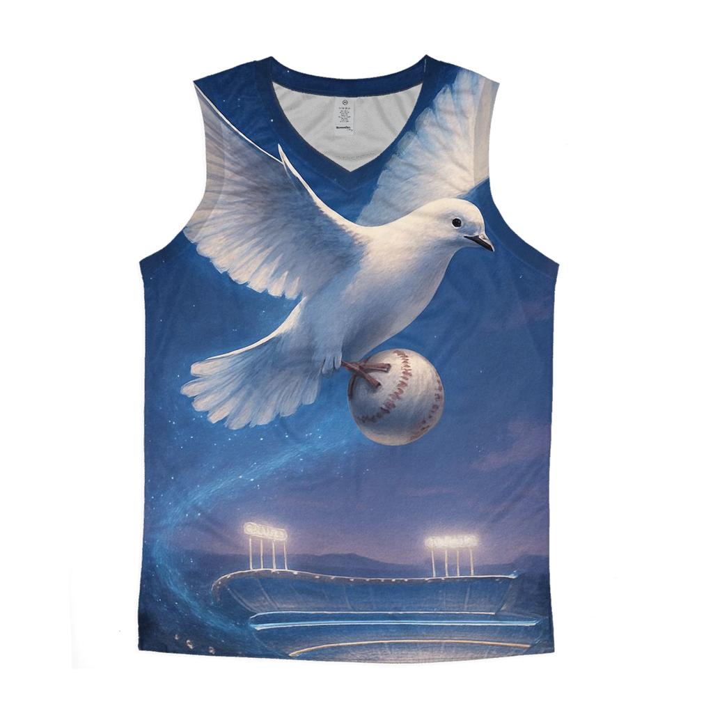 Angels Flight Over Chavez Hills cotton sleeveless tops
