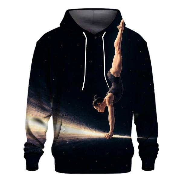 Comet Trail Gymnastics Beam zip-up hoodies