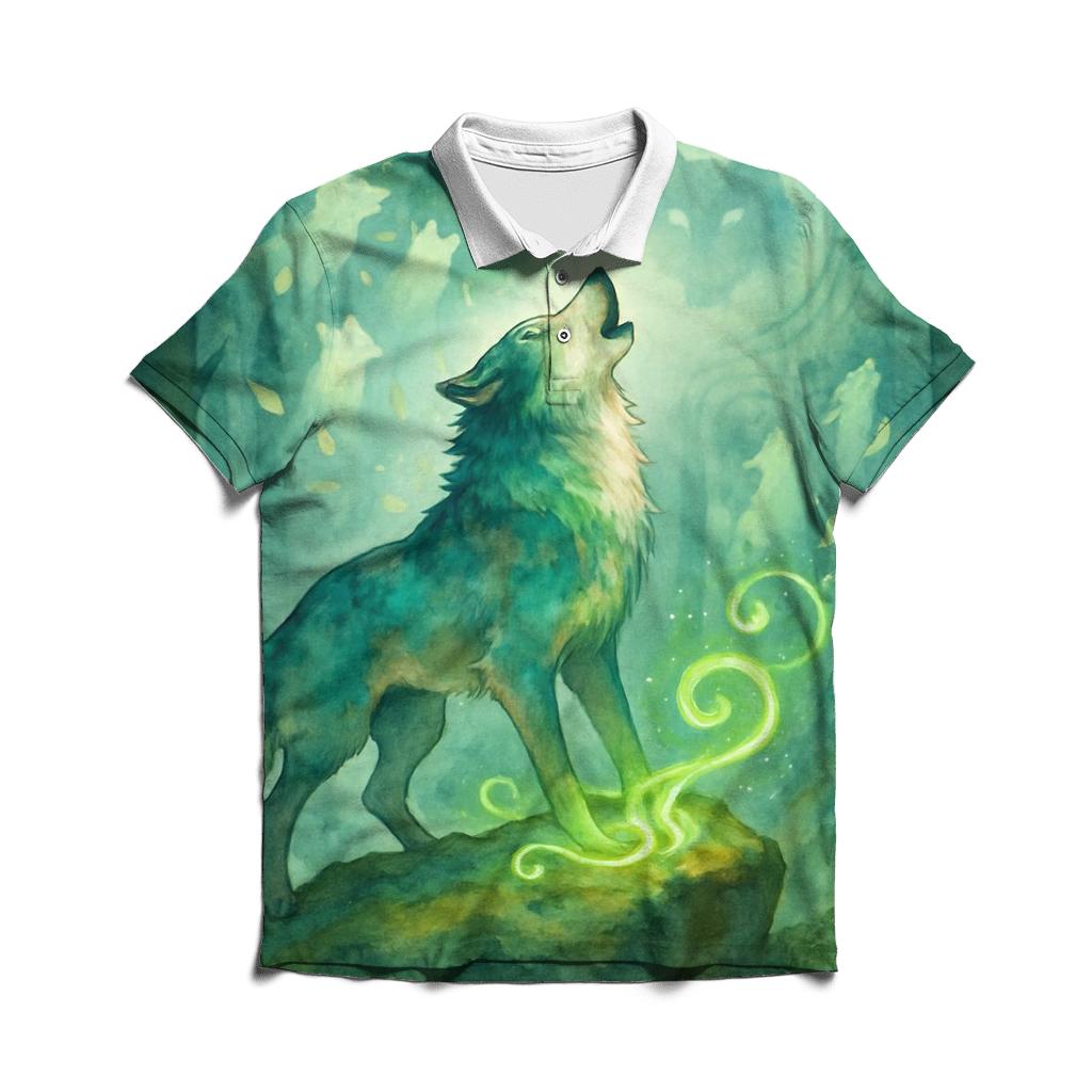 Forest Spirit Howl casual sports polo shirts