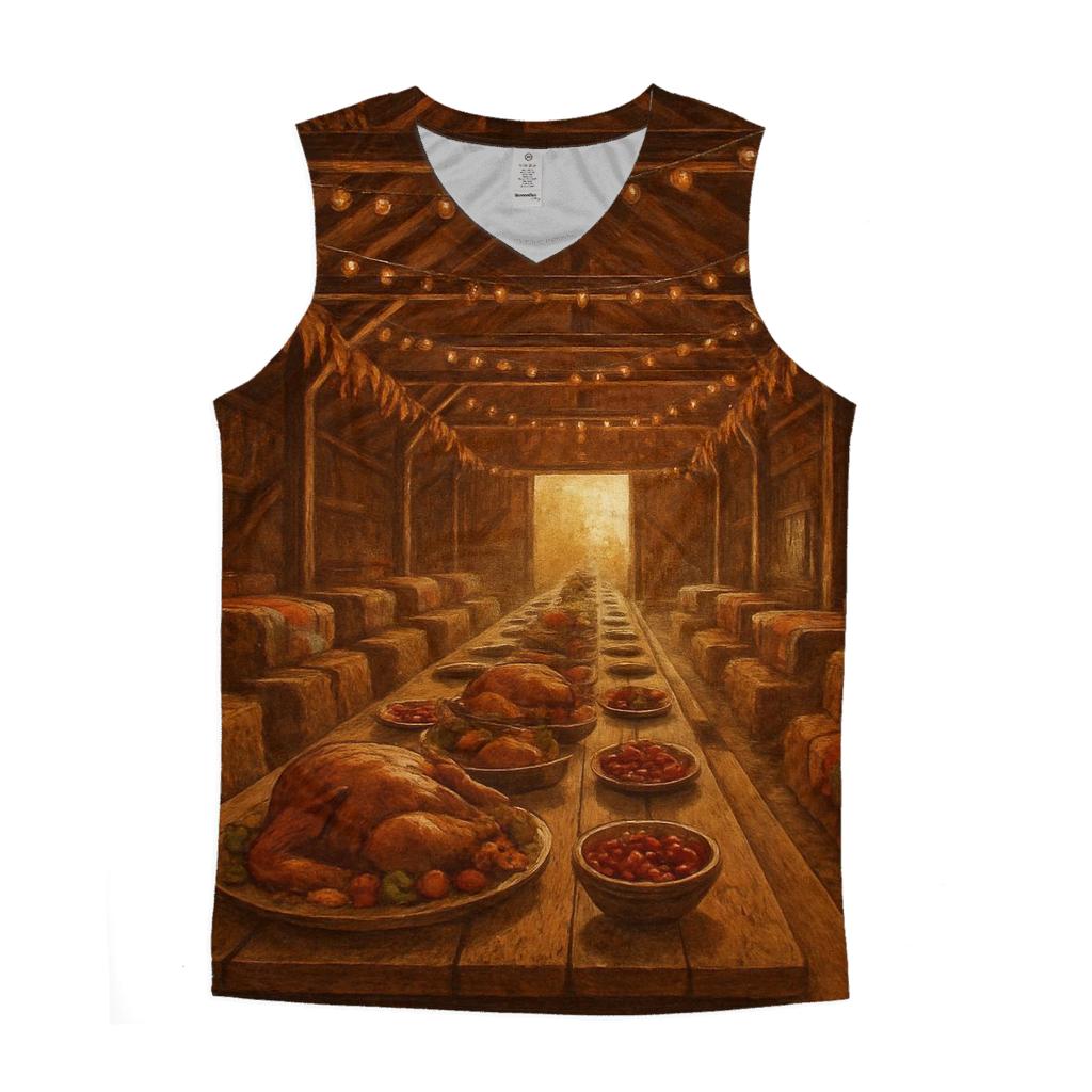 Thanksgiving Barn Loft Gathering designer workout tanks