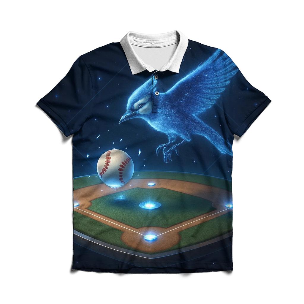 Cosmic Infield Arc Blue Jays Edition branded logo polo shirts