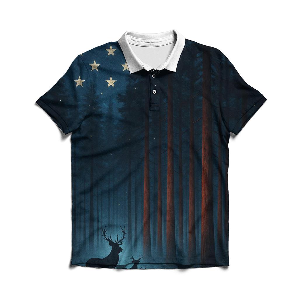 Forest Guardians Star Canopy designer slim fit polos