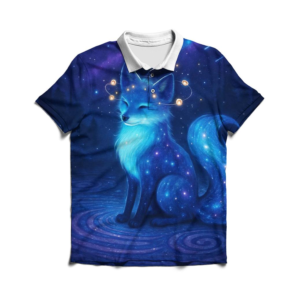 Stargazer Fox In The Spiral Clearing classic pique polos