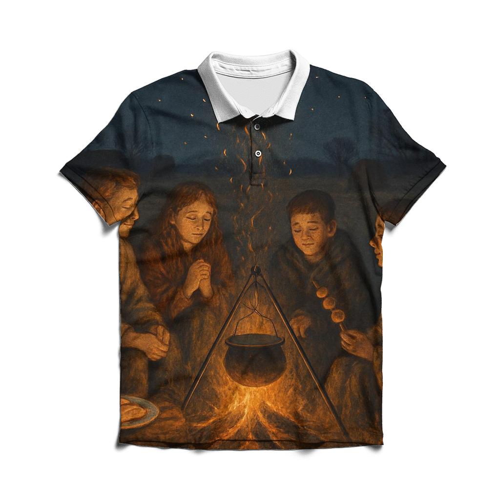 Campfire Stories Of The Harvest designer slim fit polos