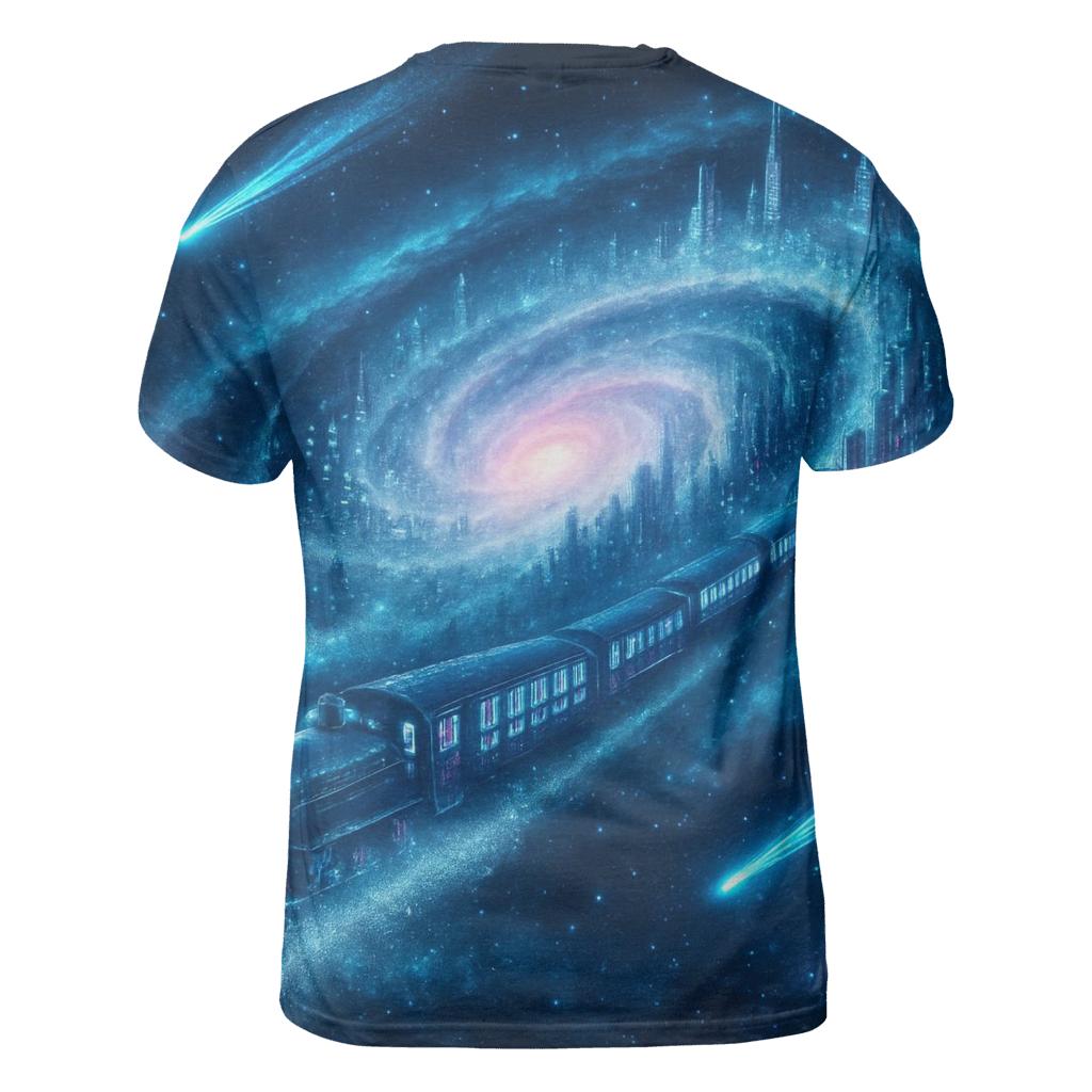 Celestial Train Through The Spiral City custom all-over print shirts