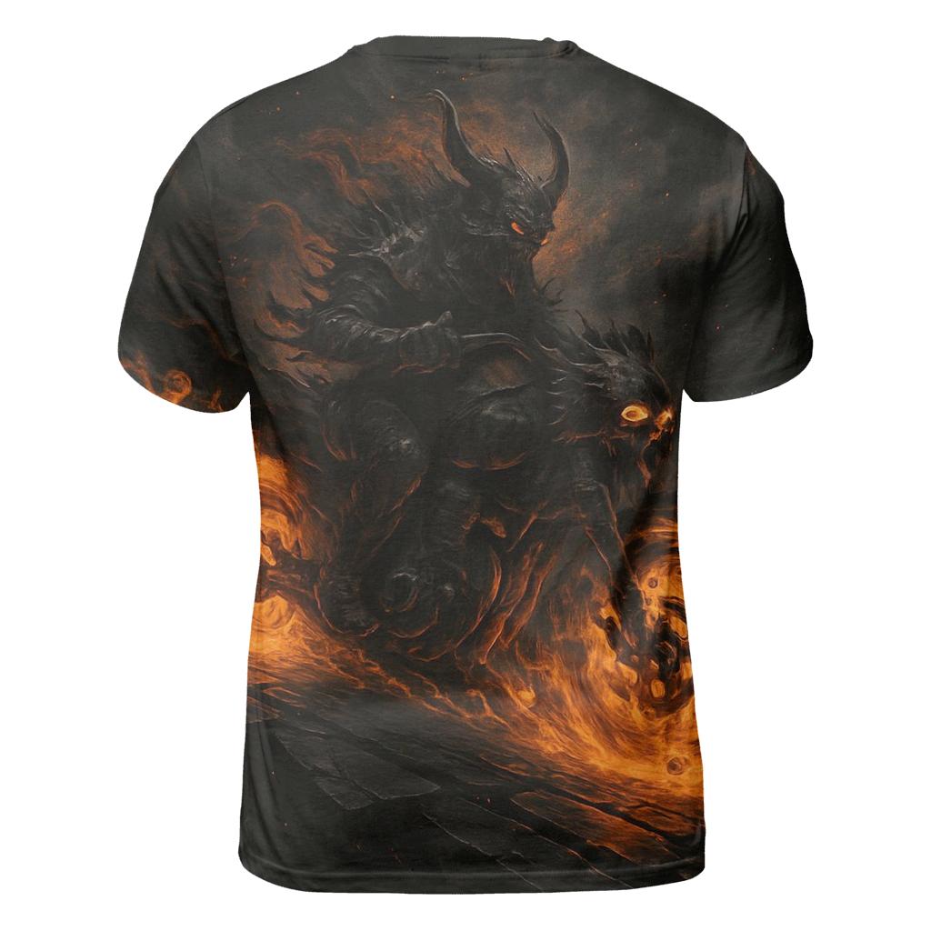 Infernal Rider Of The Void Road creative print fashion shirts