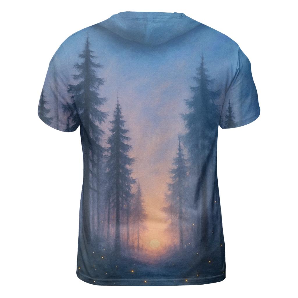 Forest Glow At Falling Sun custom all-over print shirts