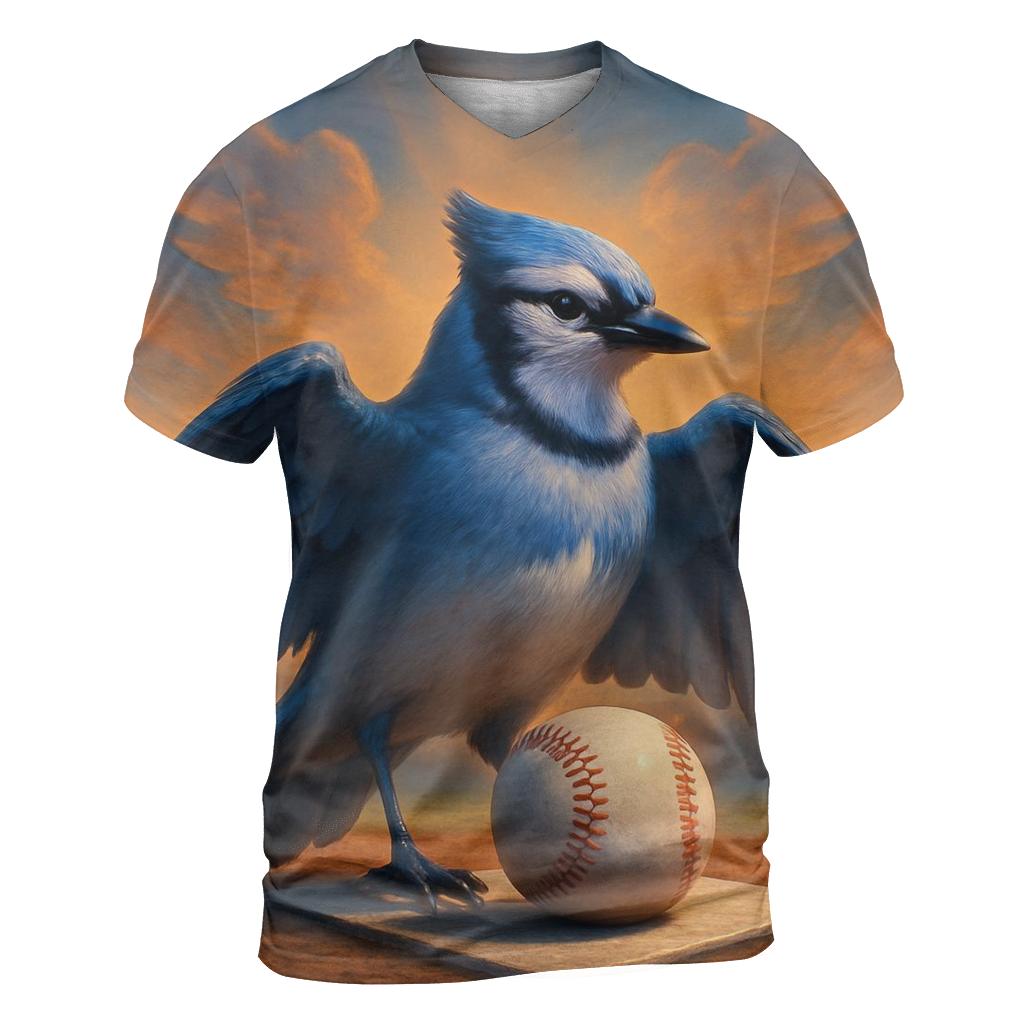 Feathered Horizon Home Plate Blue Jays unique graphic print tees
