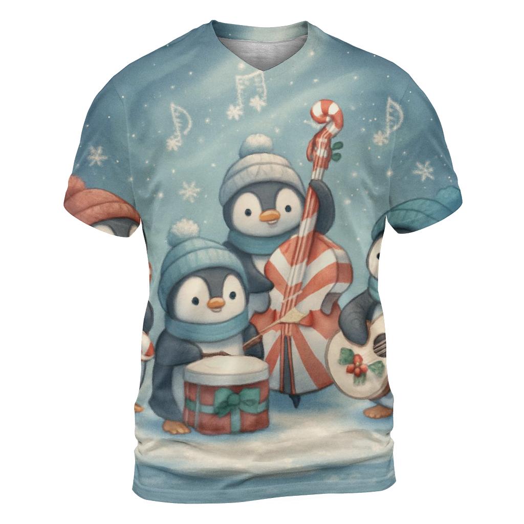 Polar Penguin Jazz Quartet statement graphic shirts