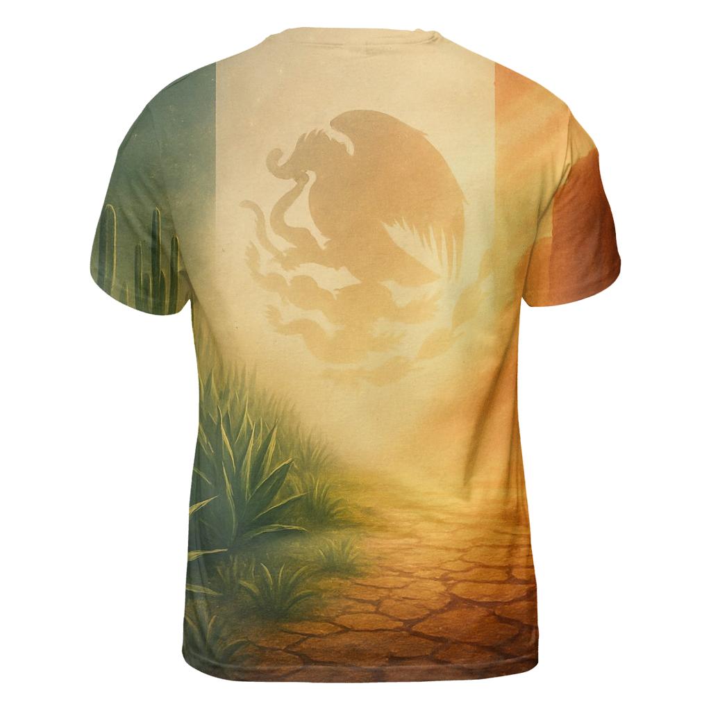 Mexican_flag_desert_bloom_morph vibrant all-over design tees