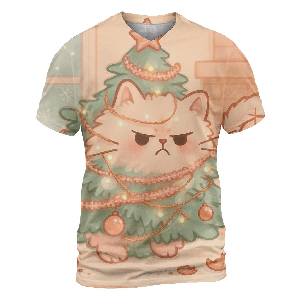 Grumpy Cat Tangle In The Tree designer pattern shirts