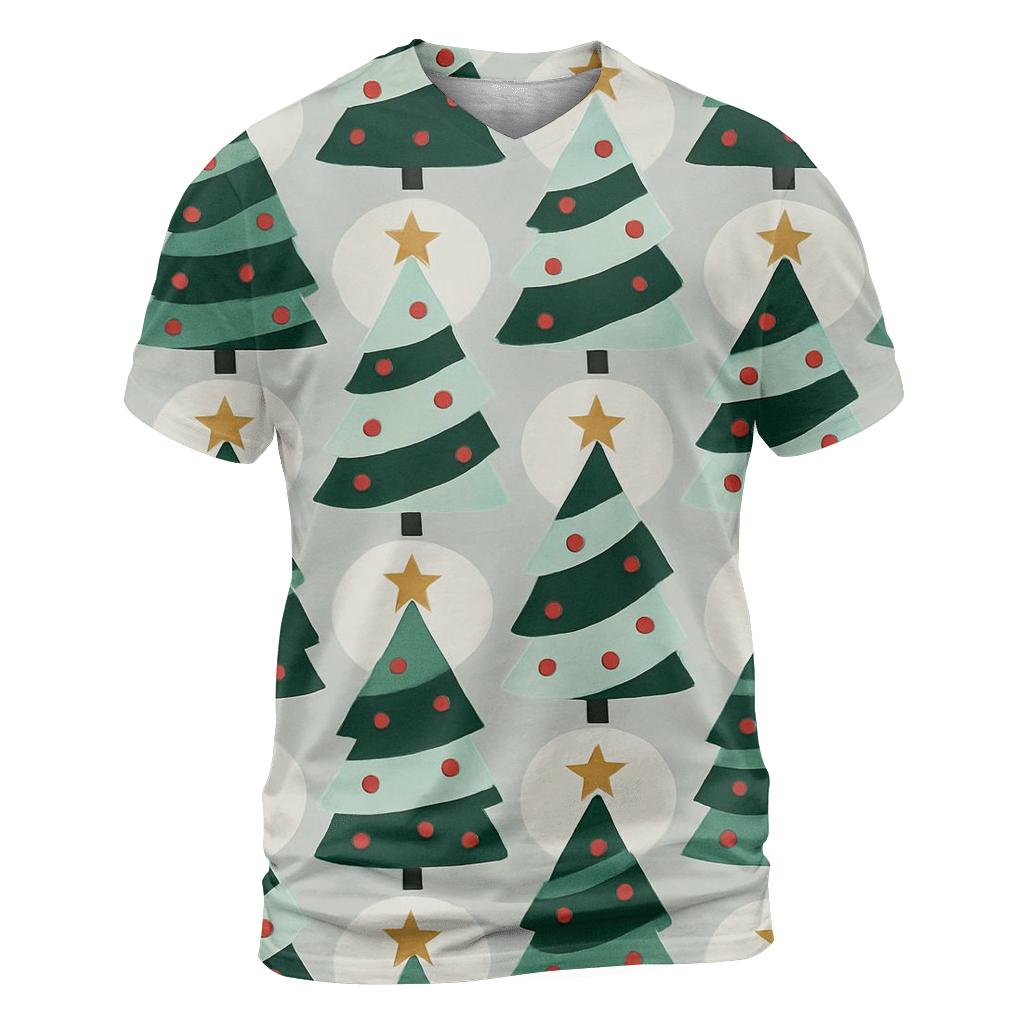Christmas Tree Spiral Tessellation unique graphic print tees