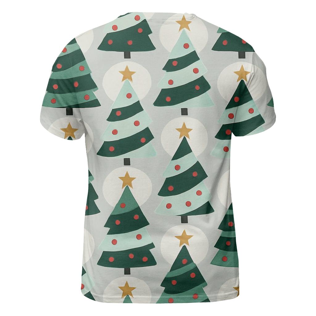 Christmas Tree Spiral Tessellation unique graphic print tees