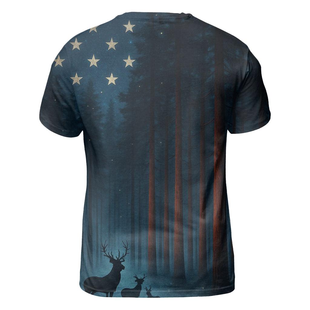 Forest Guardians Star Canopy creative print fashion shirts