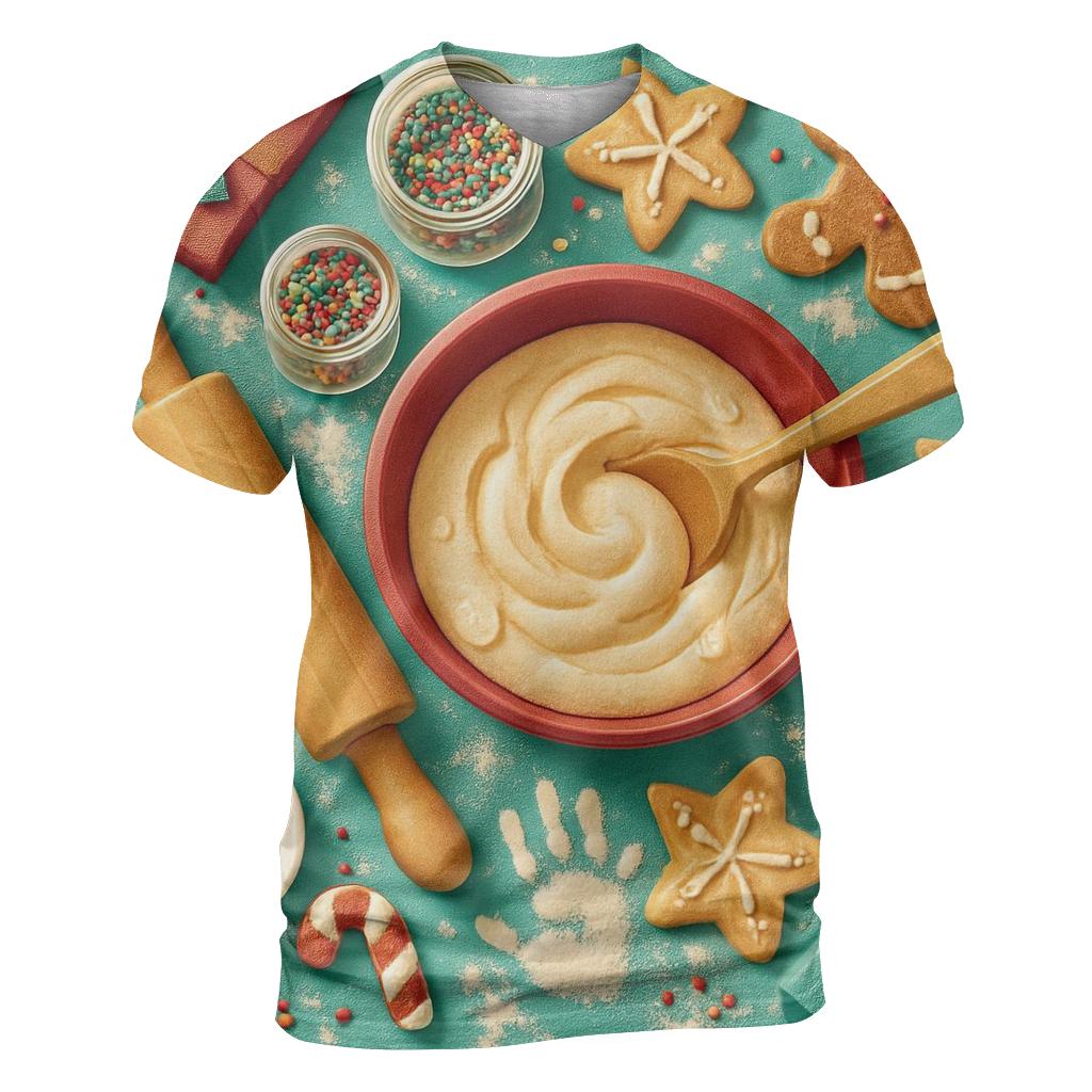 Holiday Kitchen Cookie Chaos unique graphic print tees