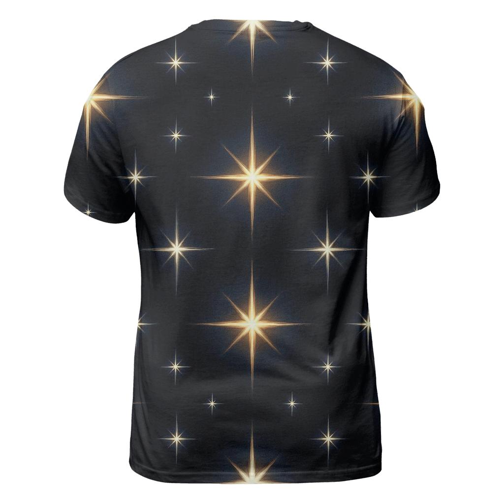 Nativity Star Radiant Grid vibrant all-over design tees