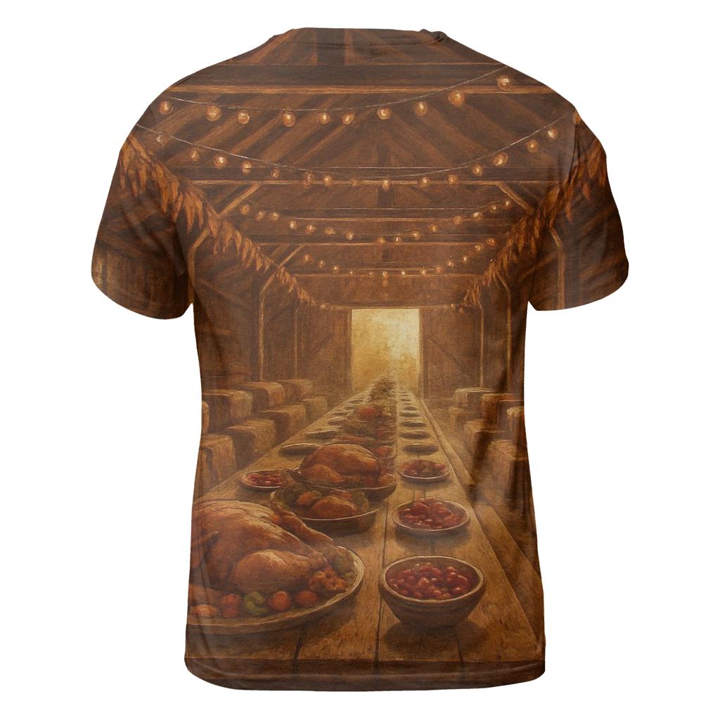 Thanksgiving Barn Loft Gathering trendy printed shirt styles