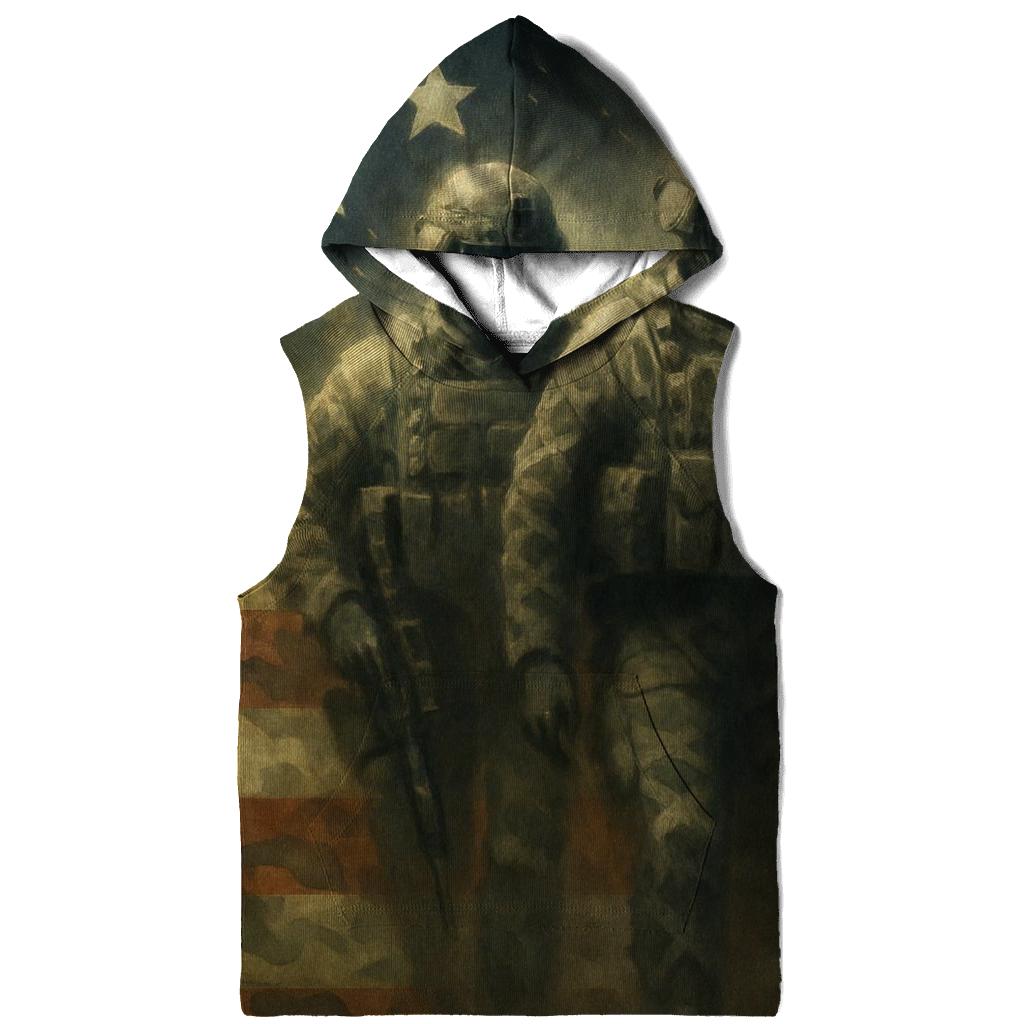 Camouflage Stripes Brothers In Arms pullover hoodies