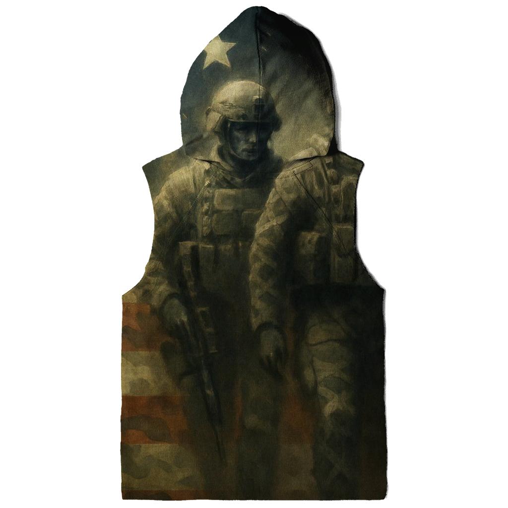 Camouflage Stripes Brothers In Arms pullover hoodies