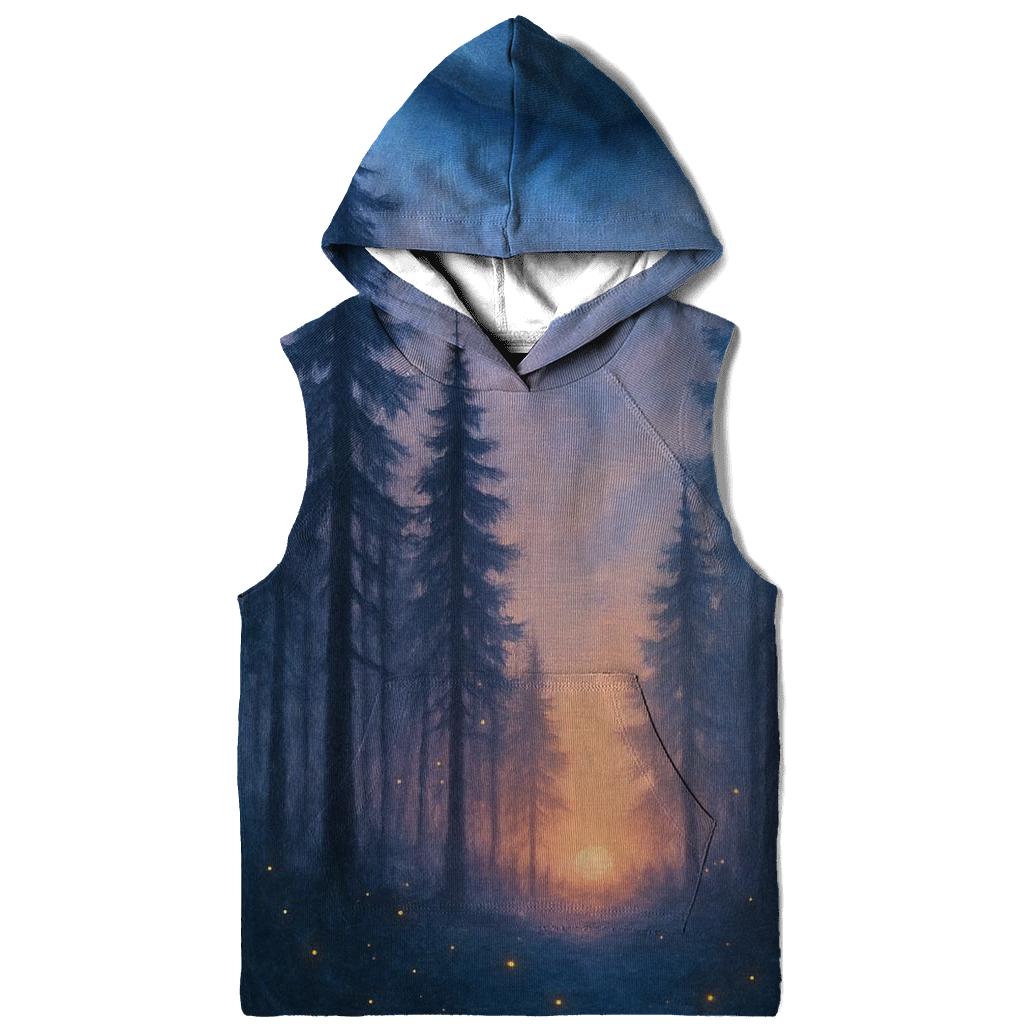Forest Glow At Falling Sun graphic hoodies