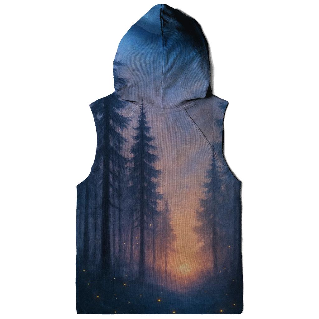 Forest Glow At Falling Sun graphic hoodies