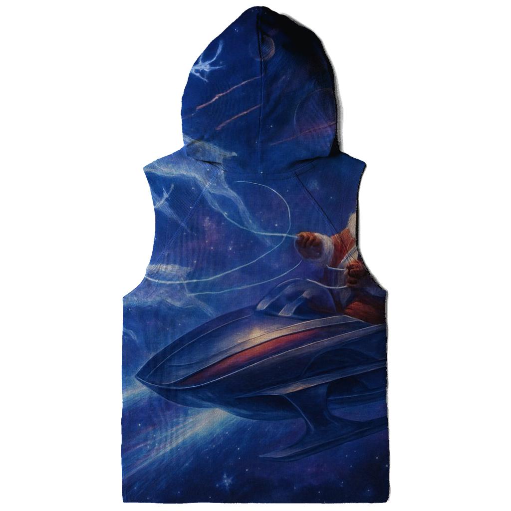 Galactic Sleigh Navigator Santa graphic hoodies