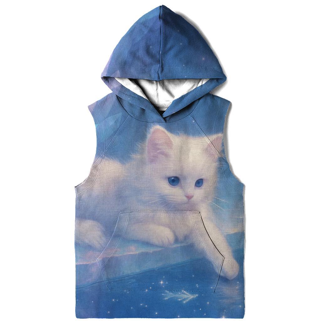 Crystal Cave Dreamer Cat embroidered hoodies