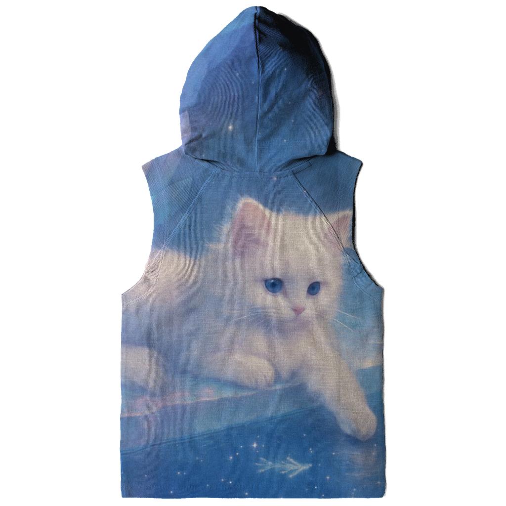 Crystal Cave Dreamer Cat embroidered hoodies